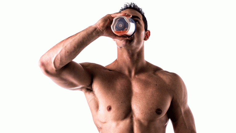 proteinpulver shake muskuløs mand